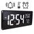 Relógio De Mesa Digital Led Compacto Com Calendário Temperatura Linha Premium BRANCO