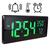 Relógio De Mesa Digital Led Compacto Com Calendário Temperatura Linha Premium VERDE