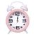 Relógio De Mesa Quarto Infantil Decorativo Alegre Rel-154 Rosa