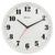Relógio de Parede 26 cm Branco tic-tac Herweg Branco