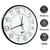 Relógio de Parede Analógico Redondo Decorativo Pontual Para Escritório Quarto Sala  ZB3003 Branco