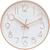 Relógio De Parede Decorativo 25cm Rose Gold Analógico Silencioso Redondo Moderno Decoração Escritório Cozinha Sala Branco