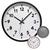 Relógio de Parede Decorativo Analógico 20cm Redondo Moderno Ponteiro Silencioso Sem Barulho Decoração Casa Cozinha Sala Escritório Preto