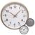 Relógio de Parede Decorativo Analógico 20cm Redondo Moderno Ponteiro Silencioso Sem Barulho Decoração Casa Cozinha Sala Escritório Rose