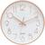 Relógio de Parede Decorativo Analógico 25cm Rose Gold Moderno Ponteiro Silencioso Sem Barulho Quartz para Decoração de Cozinha Sala Casa ou Escritório Branco