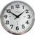 Relógio de Parede Decorativo Cromado Sala Cozinha 23cm Branco
