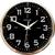 Relógio de Parede Decorativo Cromado Sala Cozinha 23cm Preto