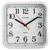 Relógio de Parede Decorativo Quadrado Sala Cozinha Nativo 22x22cm Branco
