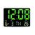 Relógio de parede digital led grande com data mês e ano temperatura dia da semana despertador  Verde