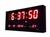 Relógio De Parede Led Digital Grande Termometro 36cmx15cm Vermelho