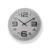 Relógio De Parede Luxo Redondo Silencioso P/ Cozinha Sala Quarto em PVC 30 CM Branco