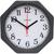 Relógio de Parede Nativo Octagonal Preto 23cm Moderno Sala Quarto Escritório Cozinha Cinza
