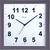Relógio de parede - Quadrado - 29cm - Herweg -660034 Cinza