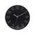 Relógio de Parede Redondo Analógico Metalizado Premium Moderno Clássico Preto Com Branco