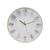 Relógio de Parede Redondo Analógico Metalizado Premium Moderno Clássico Branco Com Dourado