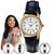 Relógio de Pulso Casio Collection Feminino Classico Pequeno Dourado Analógico Casual LTP-V002GL LTP-V002GL-7B2UDF - Preto