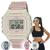 Relógio de Pulso Casio feminino Digital Prova Dágua 50m Azul Rosa Nude Branco W-218HC W-218HC-4A2VDF - Nude