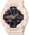 Relógio de Pulso Casio G-Shock Feminino Analógico Digital Esportivo Prova Dágua 200 Metros Preto Salmão e Branco GMA-S140M GMA-S140M-4ADR - Salmão