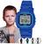 Relógio de Pulso Casio Infantil Led Digital Prova Dagua 30m Preto Cinza Azul e Rosa LA-20WH-2ADF - Azul