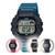 Relógio de Pulso Casio Para Corrida Masculino Digital Esportivo Cronógrafo Preto Prata Azul e Vermelho Prova Dágua WS-1400H  WS-1400H-3AVDF - Azul