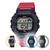 Relógio de Pulso Casio Para Corrida Masculino Digital Esportivo Cronógrafo Preto Prata Azul e Vermelho Prova Dágua WS-1400H  WS-1400H-4AVDF - Vermelho