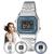 Relógio de Pulso Casio Retro Vintage Feminino Digital Casual Aço Inóx Prata Original Moderno LA680WA  LA680WA-2BDF - Prata