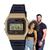 Relogio De Pulso Casio Vintage F-91W Digital Unissex Retro Masculino Feminino Esportivo F-91WM-9ADF - Dourado