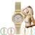 Relógio de Pulso Condor Feminino Pequeno Mini Analogico Aço Inóx COPC21 Dourado Prata Dourado - COPC21AEBB/4C