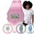 Relógio de Pulso Feminino Casio Vintage Digital Esportivo Leve Transparente Azul Rosa Cinza Leve Moderno Original F-91WS  F-91WS-4DF - Rosa