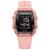 Relógio de Pulso Feminino Esportivo Fashion LCD Digital Pulseira de Silicone Impermeavel Rosa