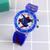 Relógio De Pulso Infantil Homem Aranha Com Luzes Leds Cores Azul