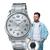 Relógio de Pulso Marca Casio Masculino Casual Classico Elegante Collection Resistente a agua Quartz Aço Inox Redondo Prata MTP-V001D  MTP-V001D-7BUDF - Prata