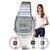 Relógio de Pulso Marca Casio Retrô Feminino Vintage Digital Mini Prata LA670WA LA670WA-7DF - Prata