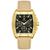 Relógio de pulso masculino quartzo com cronógrafo impermeável  casual Dourado