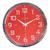 Relógio Decorativo De Parede Moderno Chromo Vermelho Vermelho