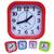 Relógio Despertador Alarme E Horário Formato Quadrado Zb2012 Vermelho