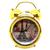Relógio Despertador Campainha De Sino Alto Desempenho LE8120 Dourado