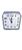 Relógio Despertador de Mesa Para Casa Decoração Diversas Cores - EC5053 Cinza