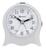 Relógio Despertador Quartz Herweg 2572, Silencioso Branco