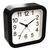 Relógio Despertador Quartz Herweg 2644 Silencioso, Luz Preto Fosco