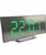 Relógio digital de mesa espelhado curvado 6507 Verde