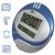 Relógio Digital de Parede e Mesa Com Calendário Alarme Temperatura Números Grandes  ZB3001 Azul