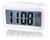 Relógio Digital Despertador Mesa Cabeceira Quarto Idoso Branco