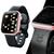 Relógio Digital Feminino Casual Aço Inoxidável Prova D água Pulseira Ajustavel Rosa Preto