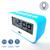Relógio Digital Iluminado Multifuncional Despertador Temperatura Data ZB2005 Azul
