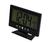 Relógio digital LCD de mesa com luz despertador alarme e temperatura controle de voz Preto