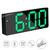 Relógio Digital LED Alarme Eletrônico, Data e Termômetro Números super brilhantes   ZB4004 LED Verde