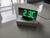 Relógio digital led mesa espelhado calendário temperatura desperdator usb -trasseira preta Verde