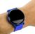 Relógio Digital Led Redondo Esportivo Pulseira Silicone Ajustável Feminino Masculino/ Relógios de Pulso Blogueira Azul