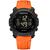 Relógio Esportivo Digital Impermeável Pulseira de Silicone Casual  laranja